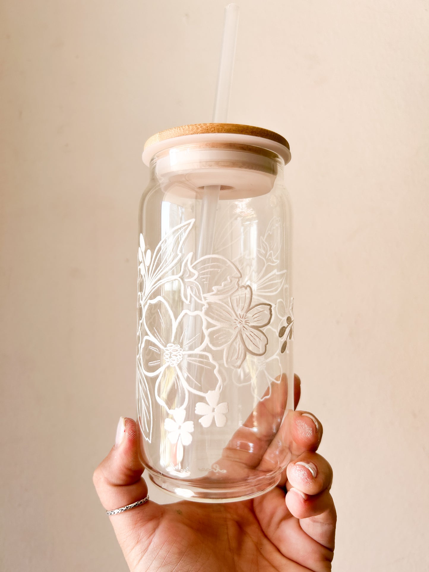 Vasos ilustrados Flores