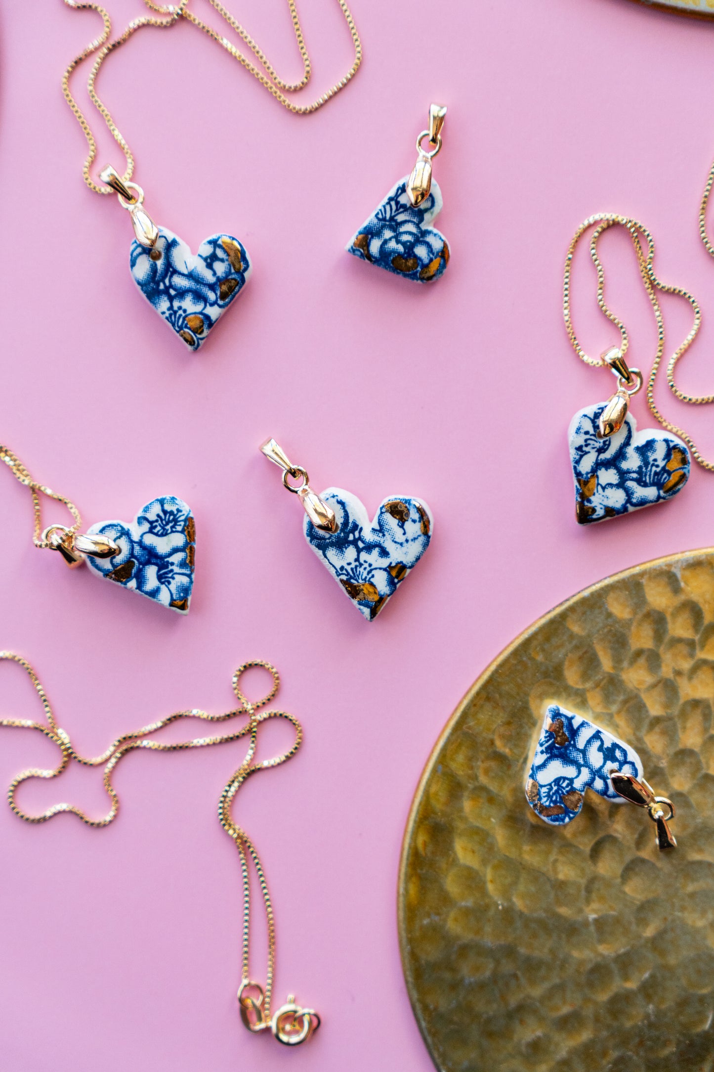 Collar Corazón Azul