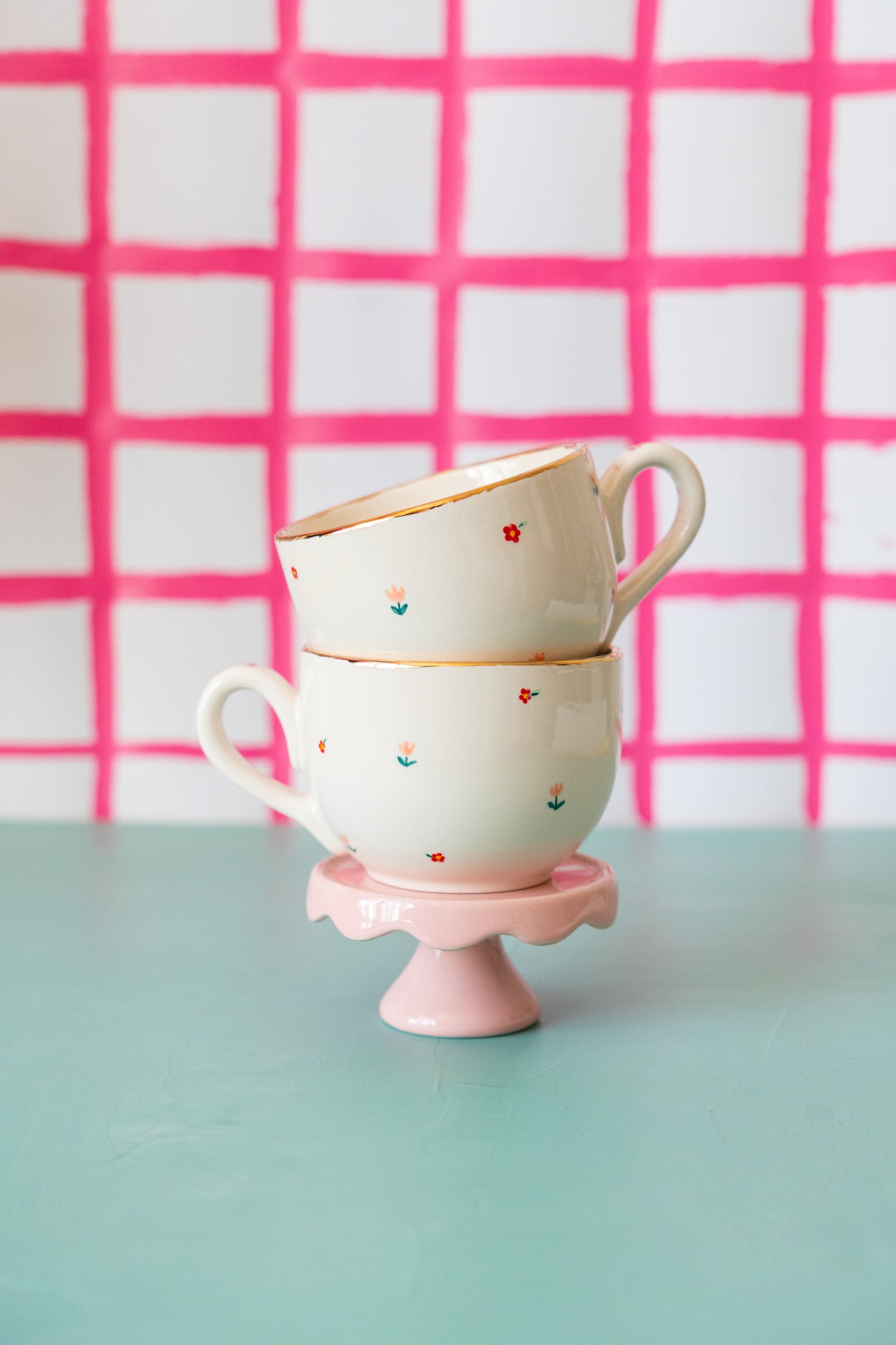 Taza flores chicas