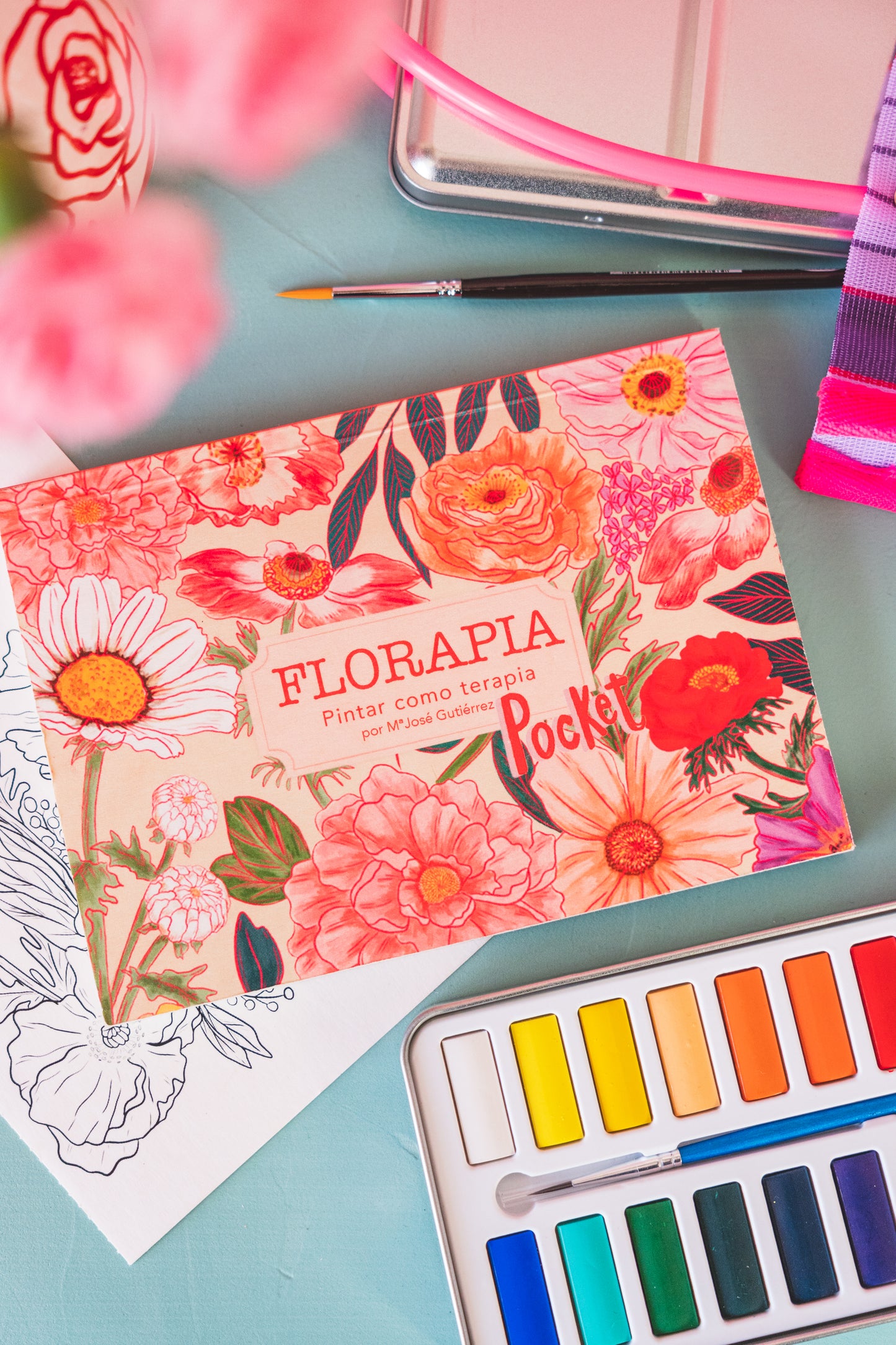 "Florapia Pocket" Libro para colorear