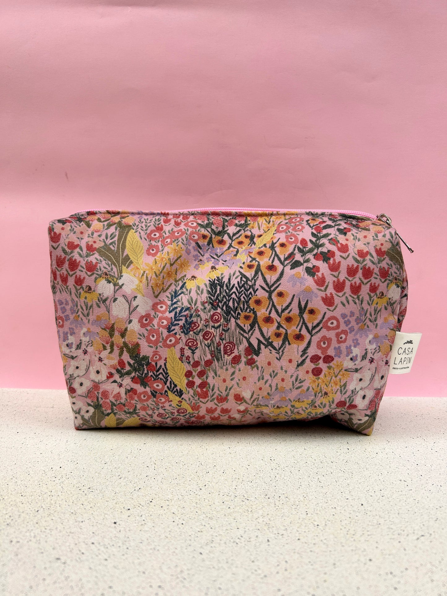 Estuche cosmetiquero rosa