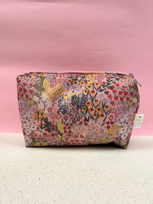 Estuche cosmetiquero rosa