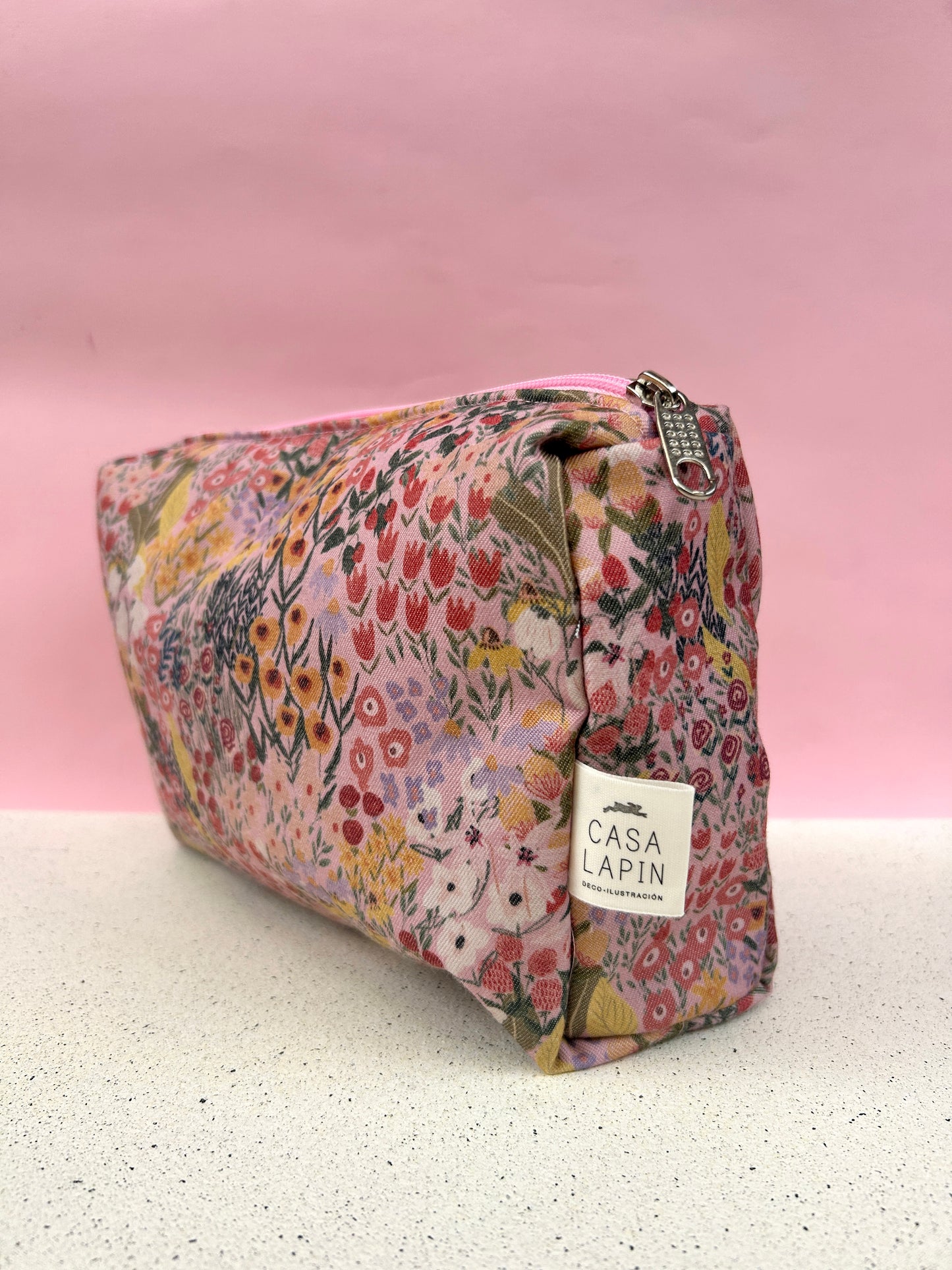 Estuche cosmetiquero rosa