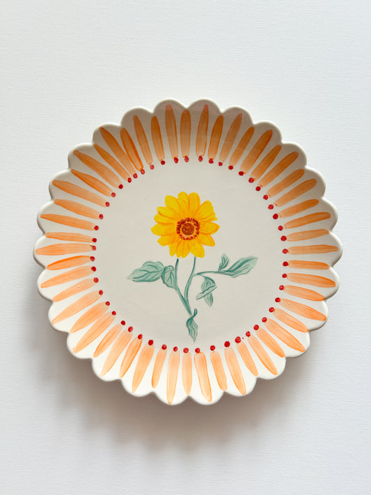 Plato Flor Amarilla 2