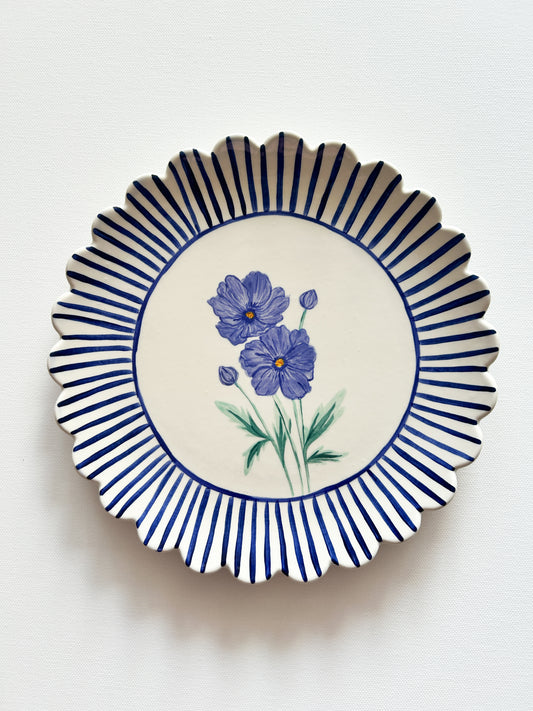 Plato Flor Lila