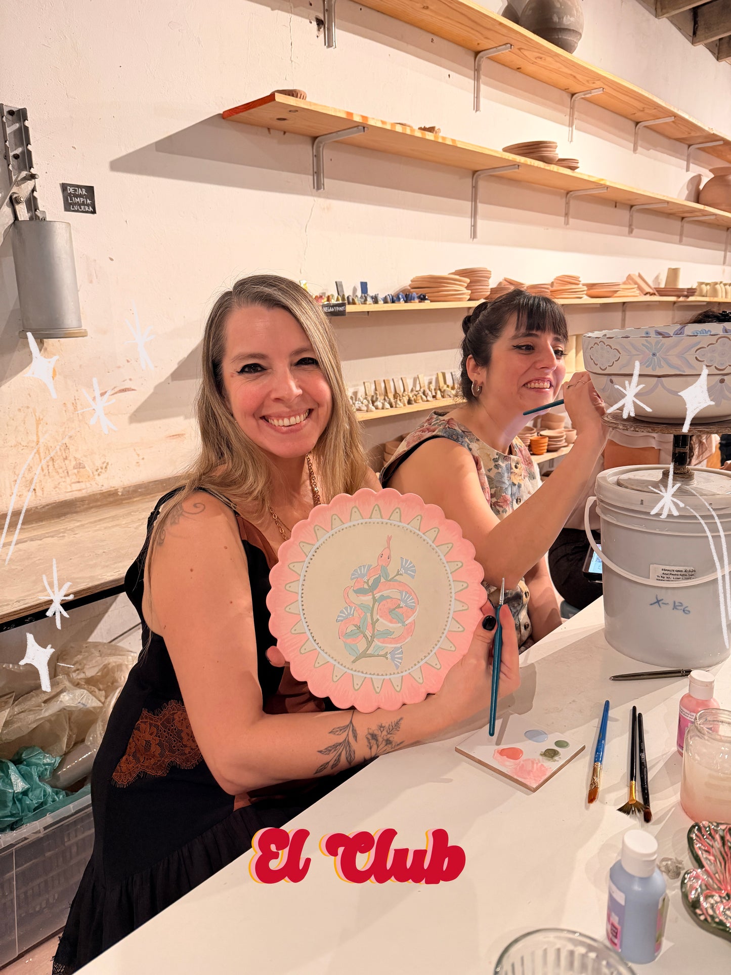 *EL CLUB *CLASE SUELTA / Taller ilustración cerámica * JUNIO