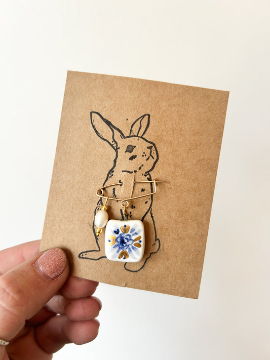 Charm Azulejo flor