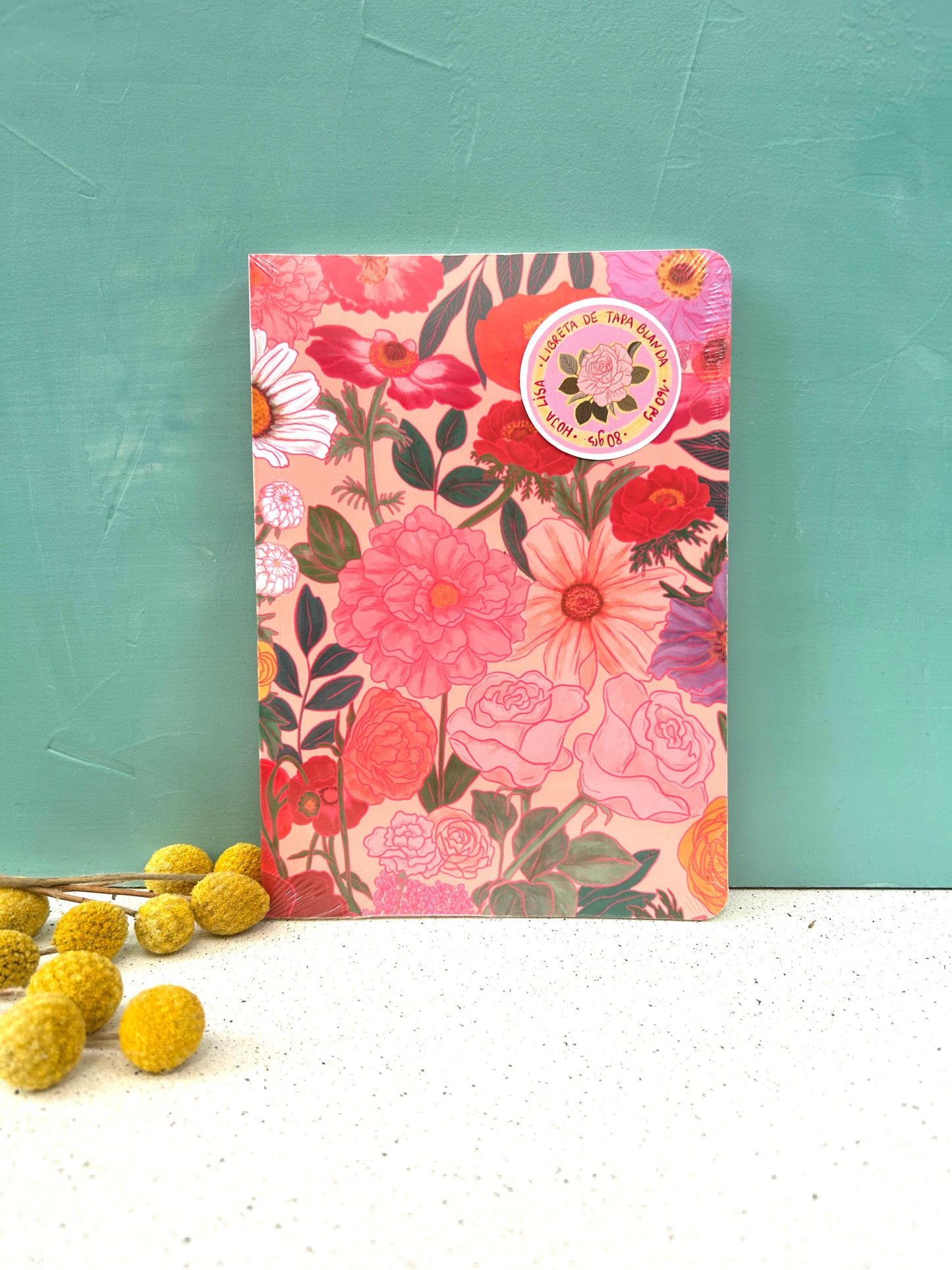 Libreta Florapia rosa
